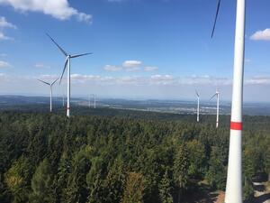 Blick über den Windpark Straubenhardt